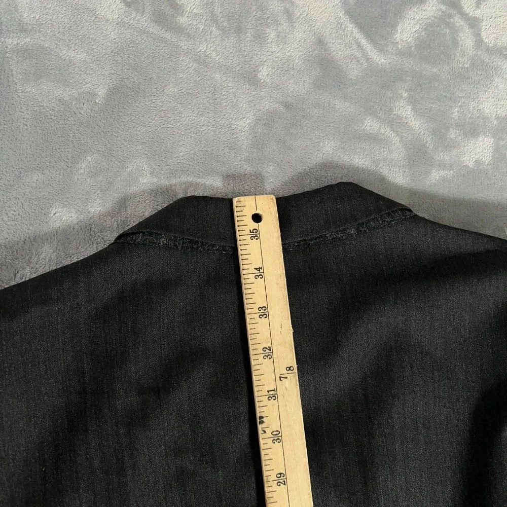 Armani‎ Collezioni Suit Jacket Mens 56L Dark Gray 3 Button Blazer Italy Wool